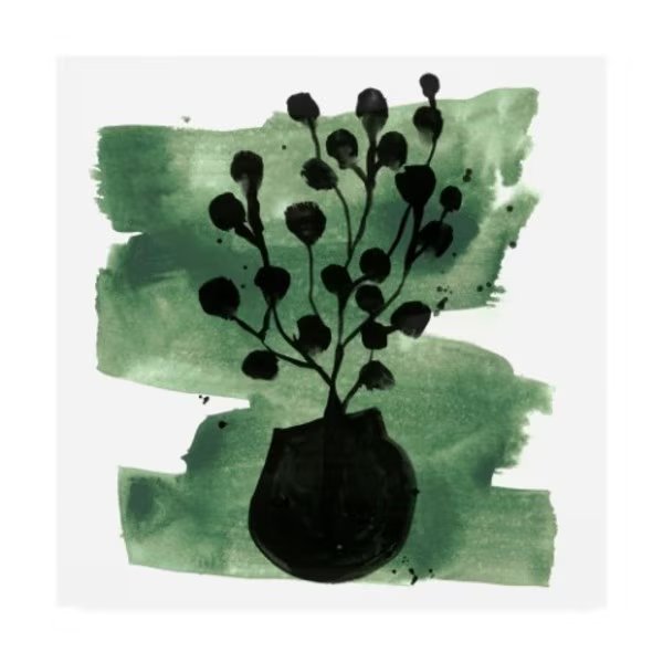 June Erica Vess 'Tropical Sumi E Iv' Canvas Art, 18x18, Trademark Fine Art, Mfr#: WAG13357-C1818GG